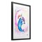 Stupell Industries Three Narwhals in Pastels Framed Print Under Glass, design by Marc Allante